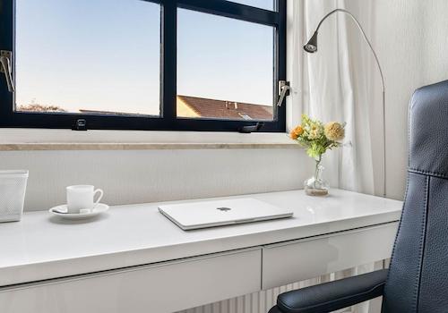 Blick vom Arbeitsbereich