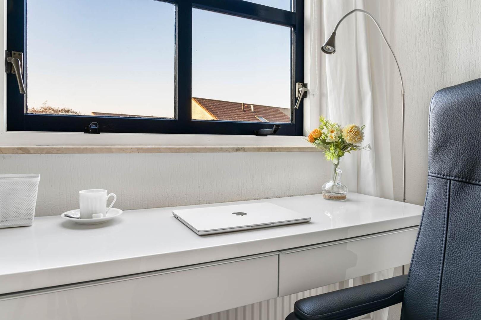 Blick vom Arbeitsbereich