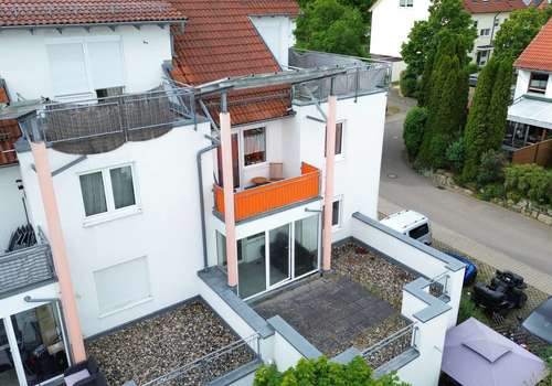 Drohnenaufnahme Terrasse