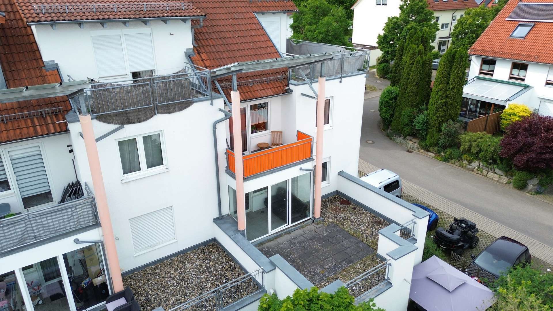Drohnenaufnahme Terrasse