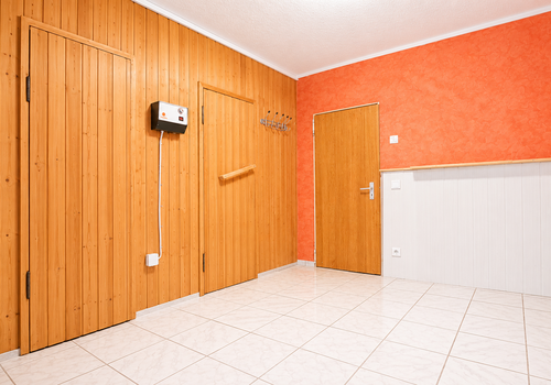 Kellerbereich mit Sauna