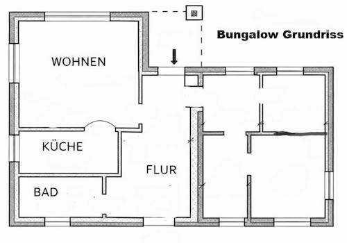 Bungalow Grundriss
