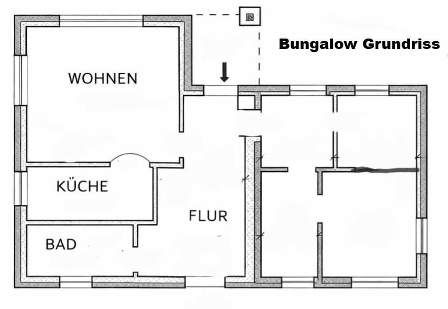 Bungalow Grundriss