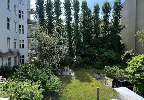 Blick vom Balkon