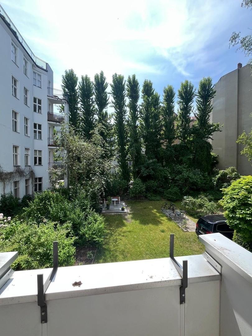 Blick vom Balkon