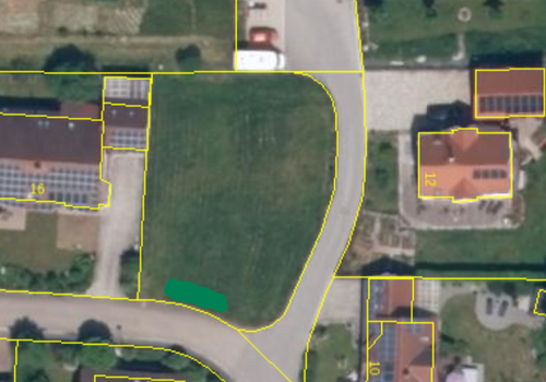 Lageplan mit Grenze