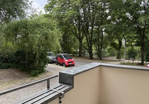 Blick vom Balkon
