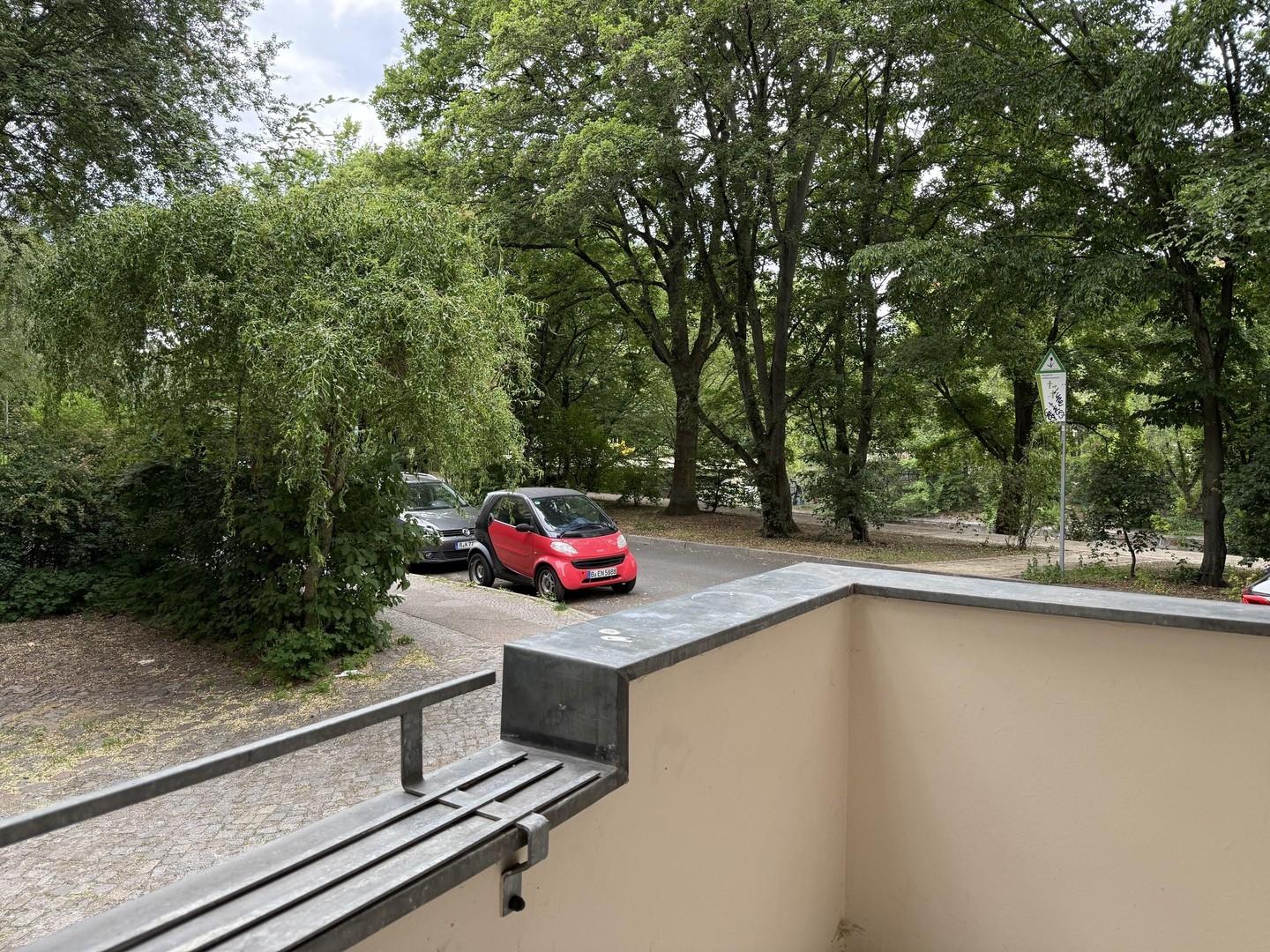 Blick vom Balkon