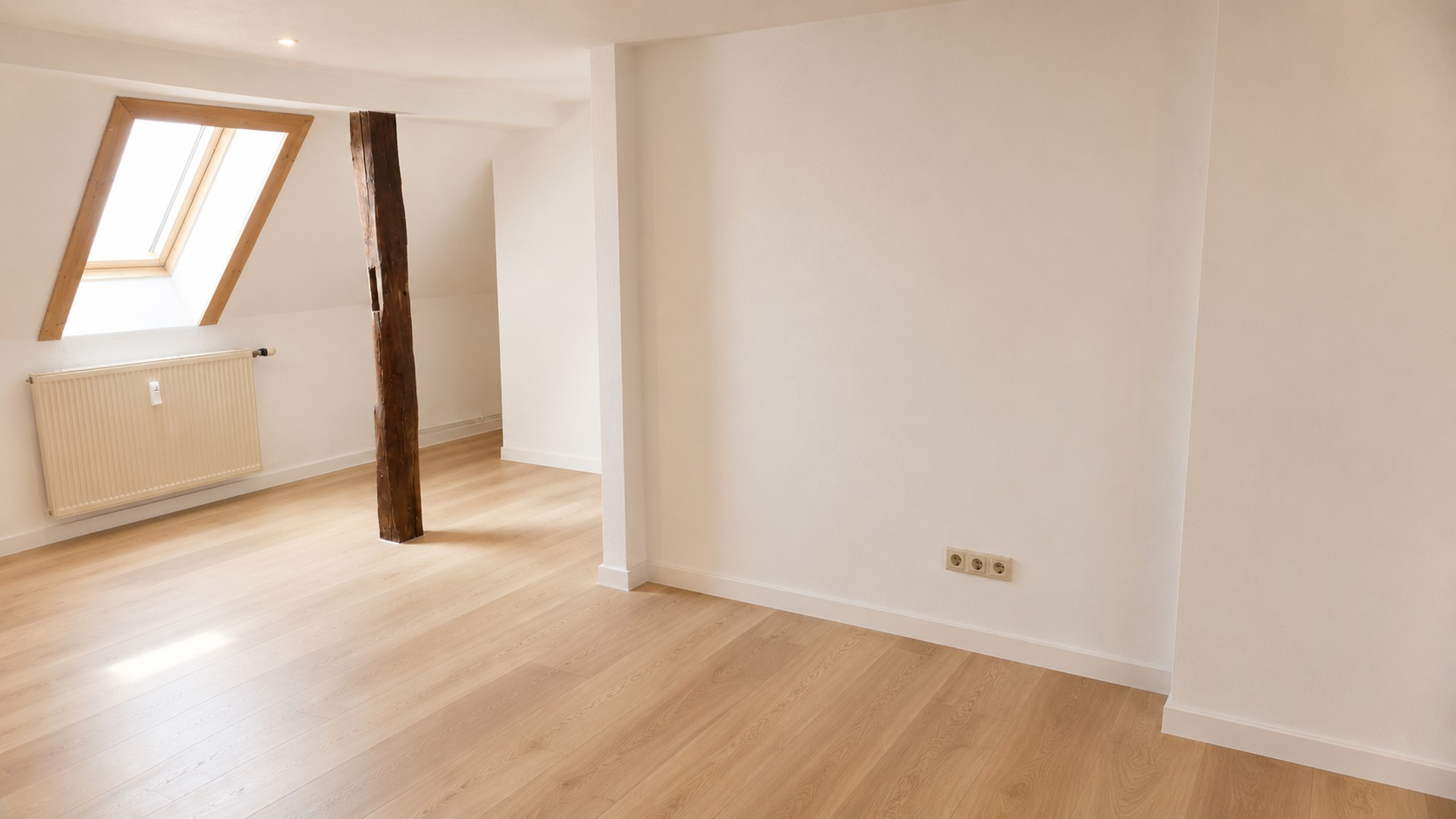 Schlafzimmer mit Vinyl