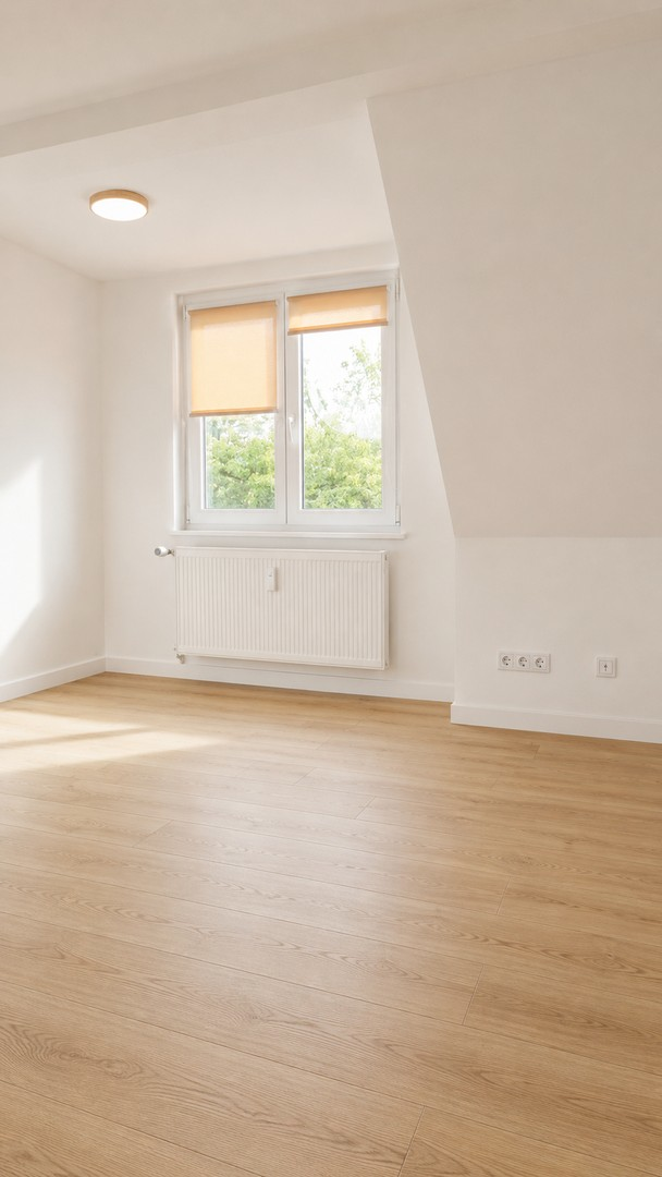Schlafzimmer mit Vinyl