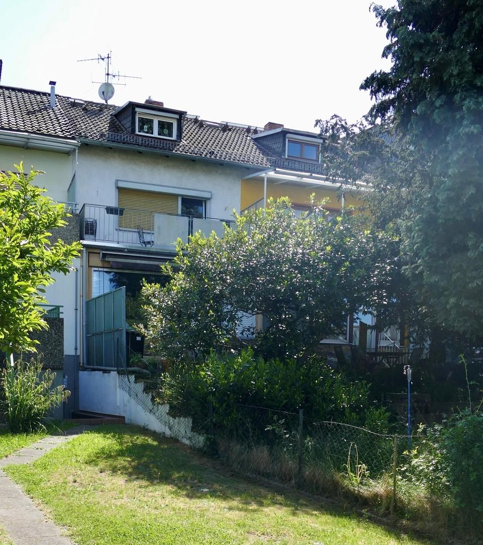 Ansicht Rückseite + Garten