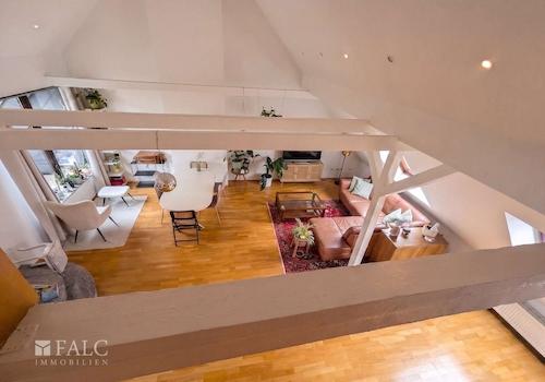 Wohnzimmer von oben