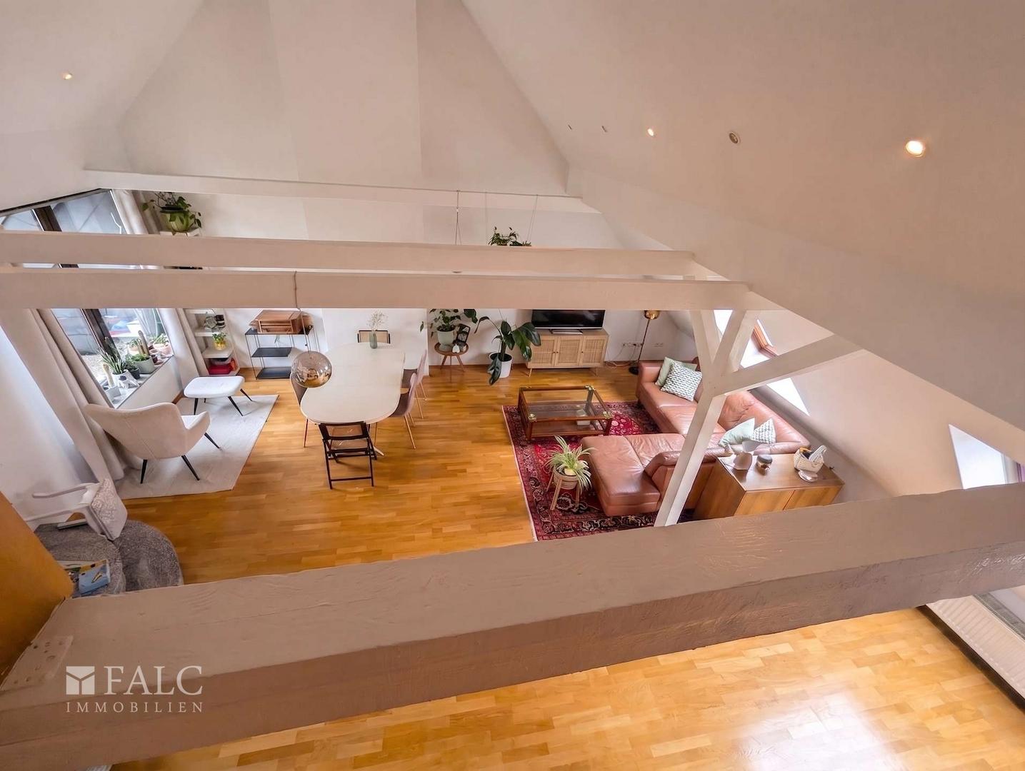 Wohnzimmer von oben
