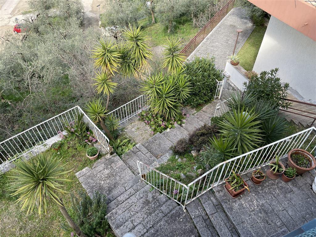 EG-Ausblick vom Balkon auf eigene Gartenanlage (2)