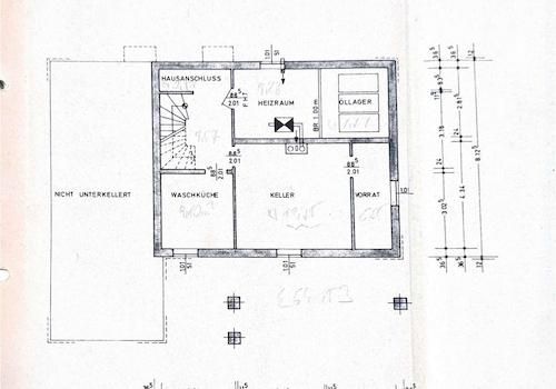 Grundriss Keller