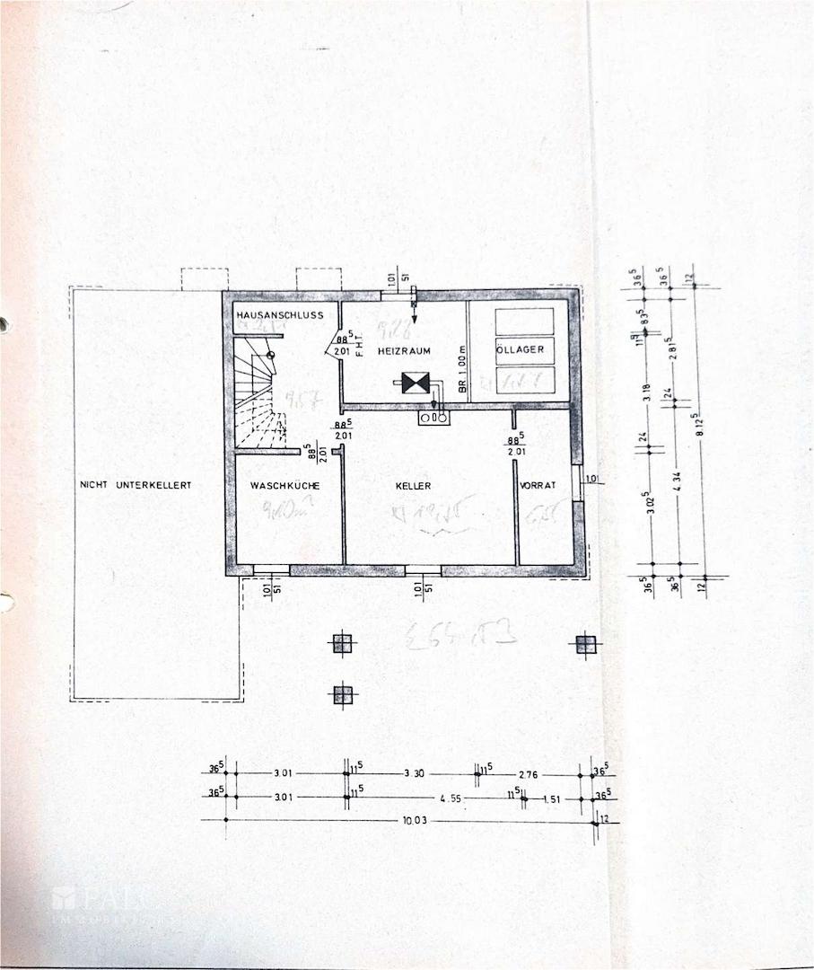 Grundriss Keller