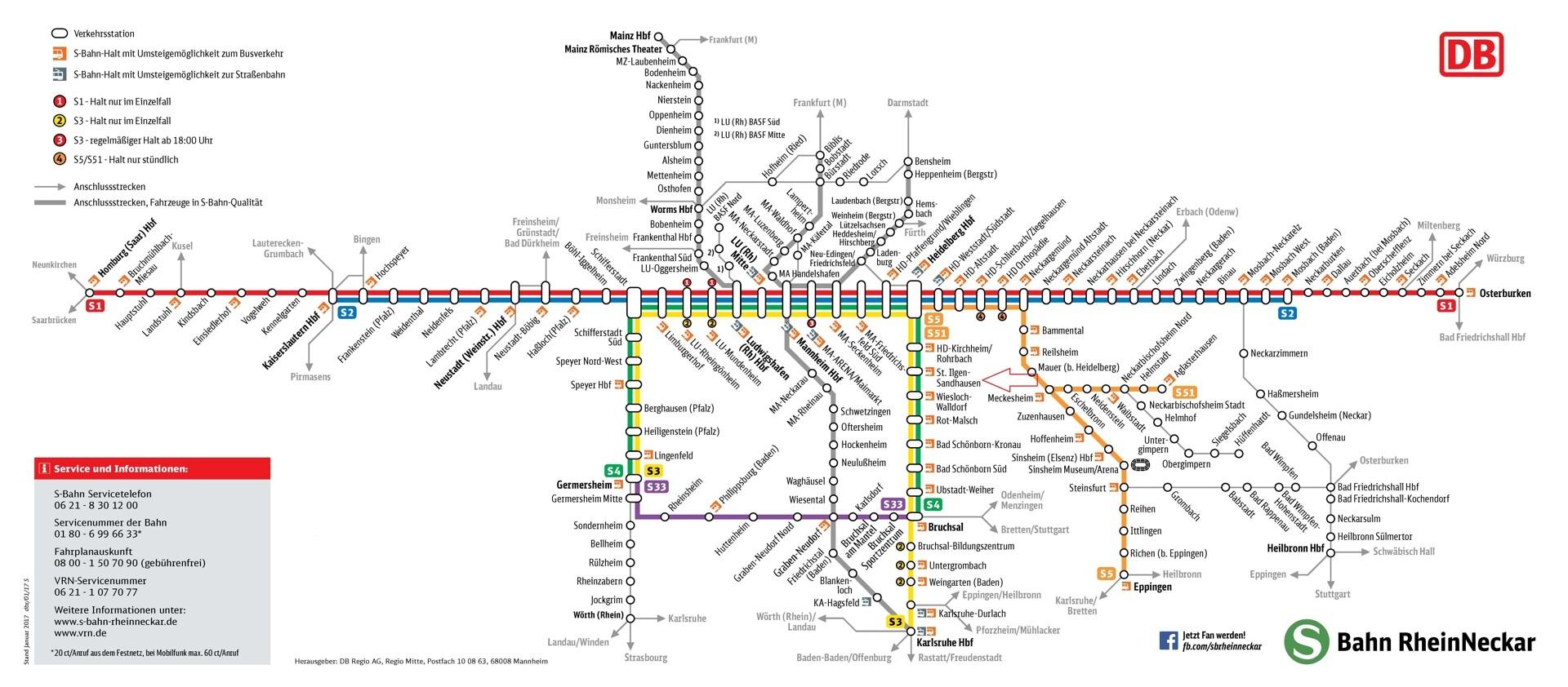 S-Bahn-Plan DB mit SA
