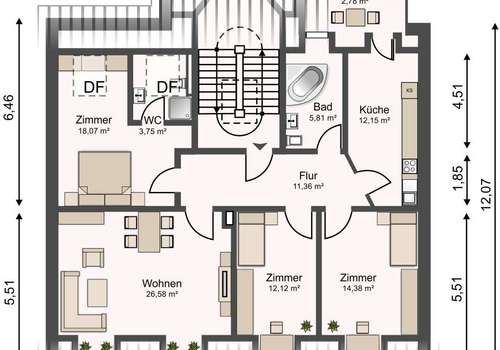 Grundriss DG