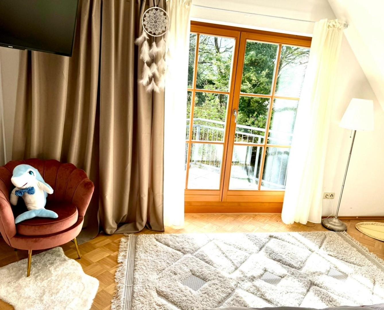 Blick aus dem Bett