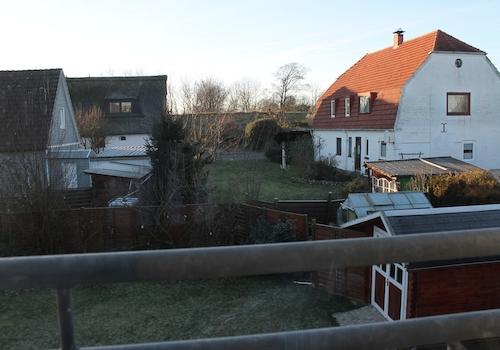 Sicht auf den Deich