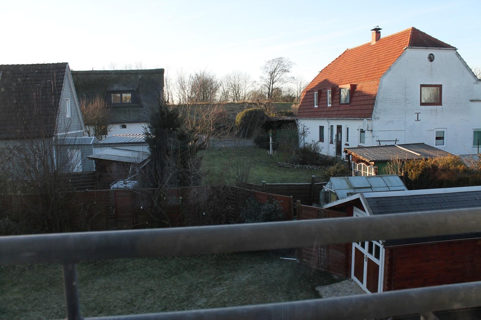Sicht auf den Deich