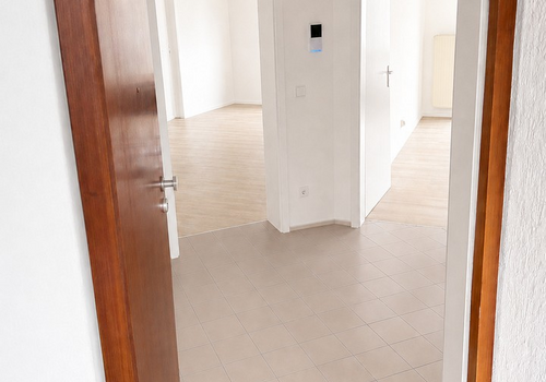 Hauseingang mit Sicht auf Flur