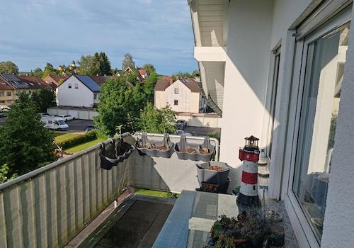 Balkon mit Schlossblick