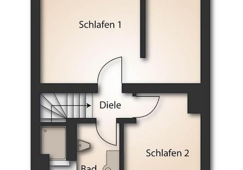 Grundriss: 1. Obergeschoss