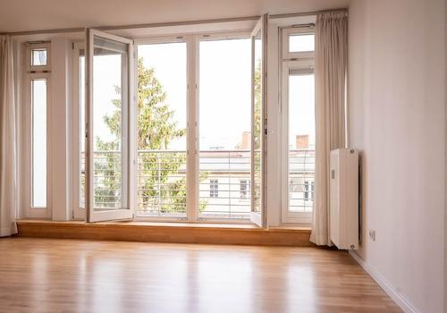 Wohnzimmer und Terrasse