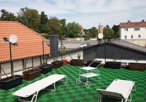 Blick von der Dachterrasse