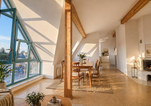 Wohnzimmer in Abendstimmung