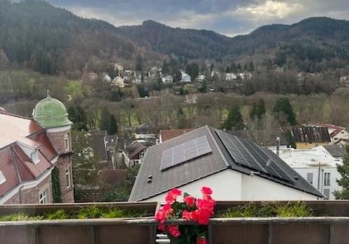 Aussicht vom Balkon