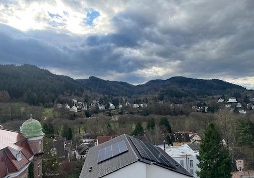 Aussicht vom Balkon