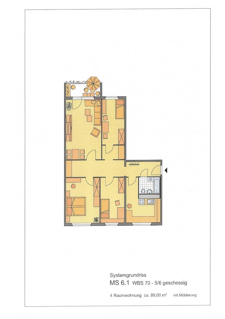 Grundriss möbliert