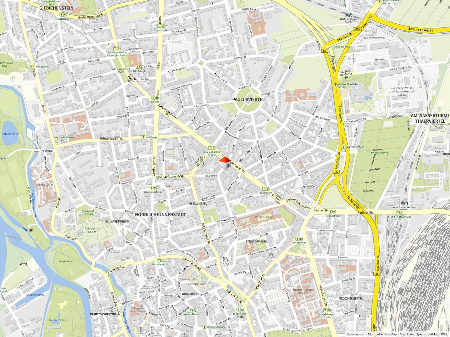 Geolyzer Kartenausschnitt