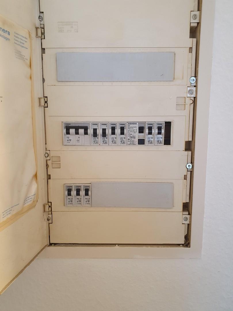 Sicherungskasten in der ETW