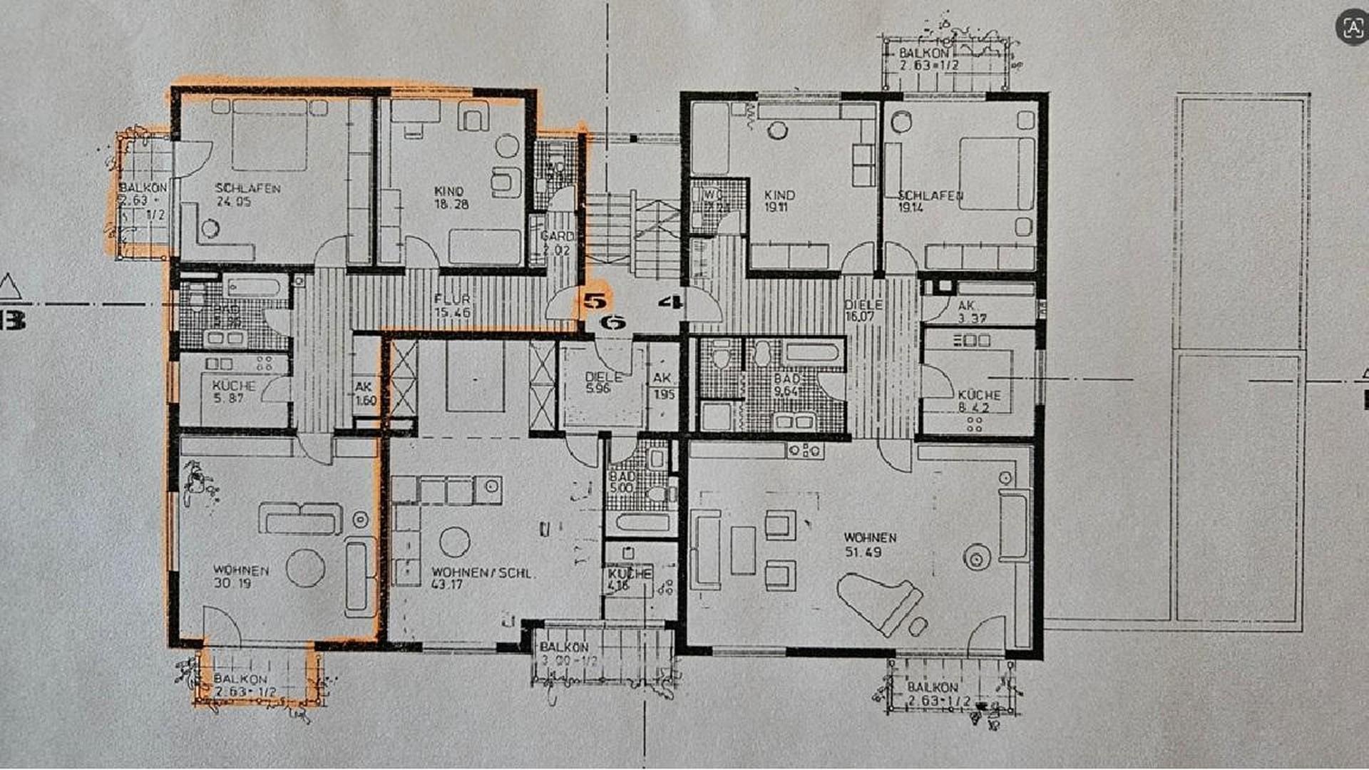 Grundriss Whg Camerloherstraße