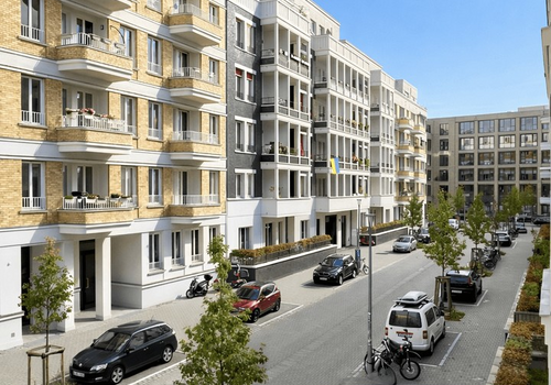 Ausblick vom Balkon Döringstr.
