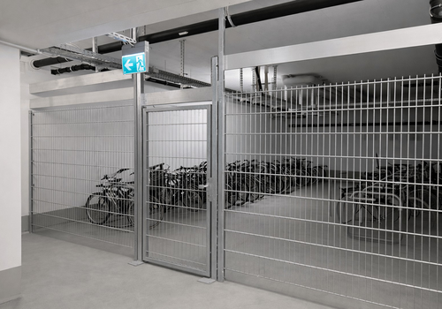 Verschlossener Fahrradkeller