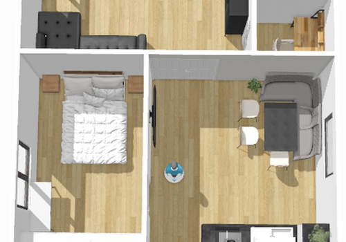 Esszimmer, mit als Wohnzimmer