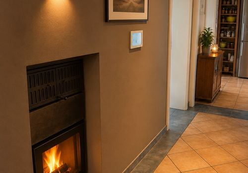 Holzvergasereinsatz u. Display