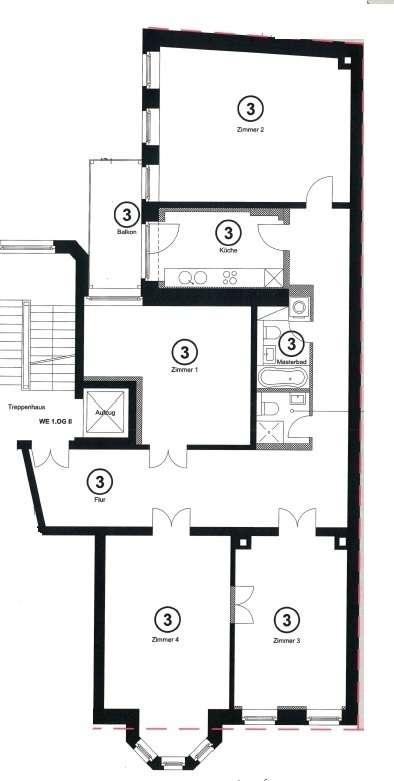 Grundriss WE3