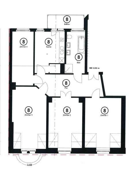 Grundriss WE8