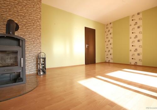 Kaminofen im Esszimmer