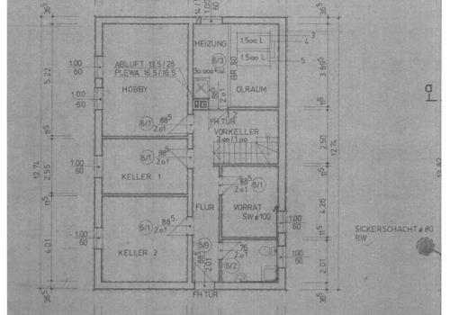 Grundriss Keller Nr. 15