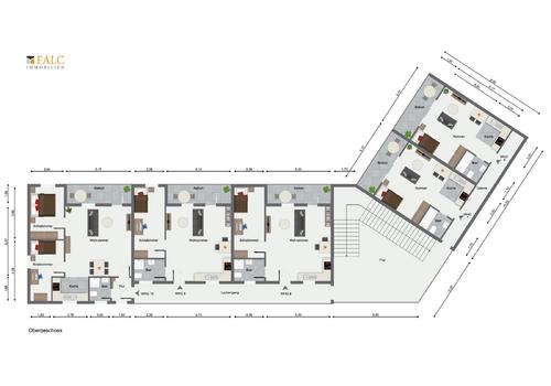Grundriss Dachgeschoss 10 WE