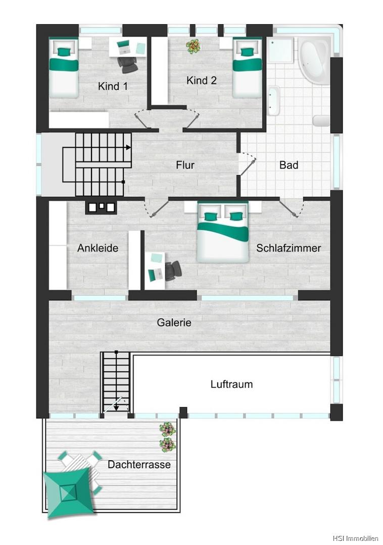 Grundriss Obergeschoß