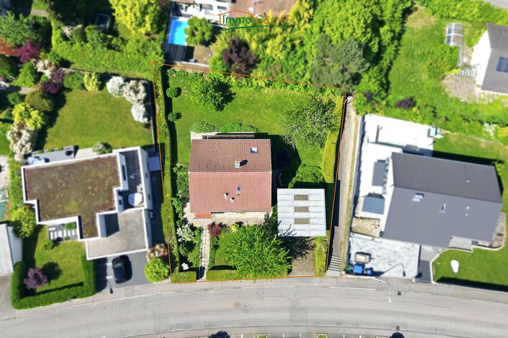 Das Haus aus der Vogelperspektive