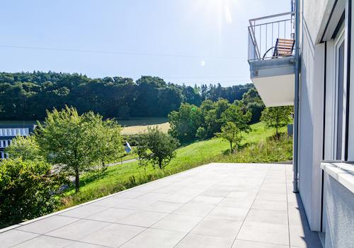 Aussicht aufs Grüne