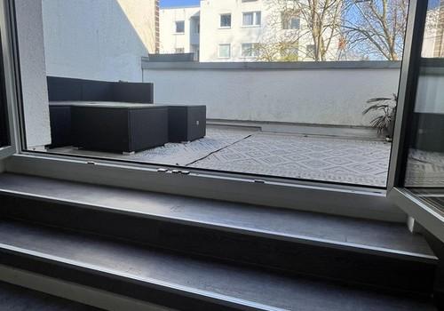 Blick auf die Dachterrasse 